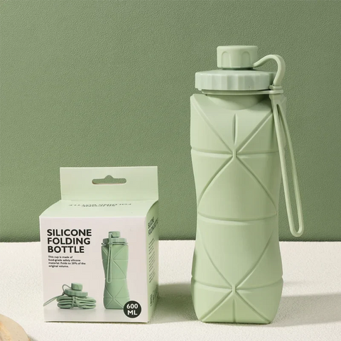 Silicone Folding Cup – Portable Travel & Outdoor Sports Water Bottle